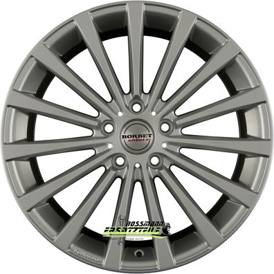 4x Borbet BLX brilliant silver 8.5x18 ET35 - LK5/114.3 ML64.1 Felge Alu