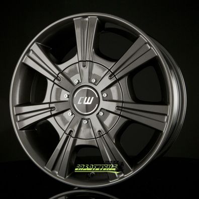 4x Borbet CH mistral anthracite glossy 7.5x17 ET63 - LK5/130 ML89.1 Felge Alu