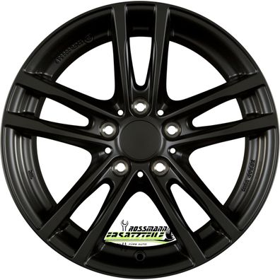 4x Rial X10 racing-schwarz 8x19 ET47 - LK5/112 ML66.5 Felge Alu