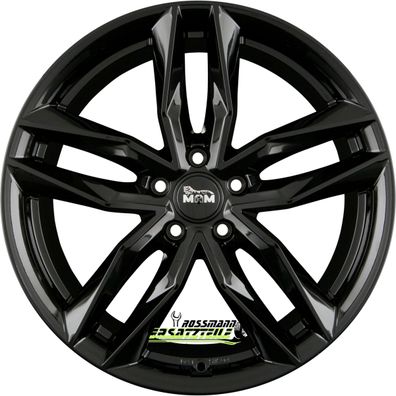 4x MAM RS3 black painted 8.5x20 ET30 - LK5/112 ML66.6 Felge Alu