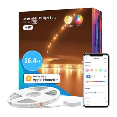 Intelligenter WLAN-LED-Streifen mit RGBWW-Beleuchtung Meross MSL320 (5 Meter) HomeKit