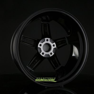 4x Oxigin 18 Concave black 7.5x18 ET45 - LK5/108 ML72.6 Felge Alu