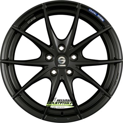 4x Sparco Trofeo 5 matt black 7.5x17 ET35 - LK5/100 ML63.3 Felge Alu