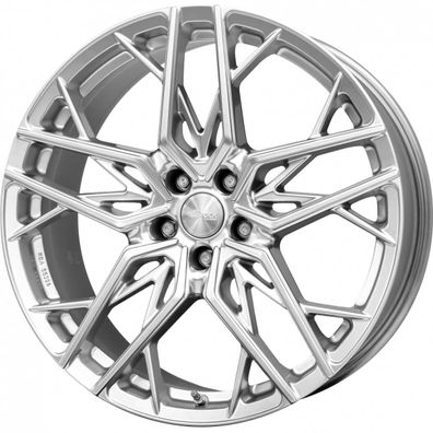 4x Brock B44 hyper-silber lackiert 8x18 ET40 - LK5/114.3 ML72.6 Felge Alu