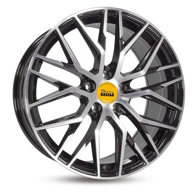 4x MAM Felgen Rs4 8,5jx19 5/108 Et45 72,6 Bfp Black Front Polish