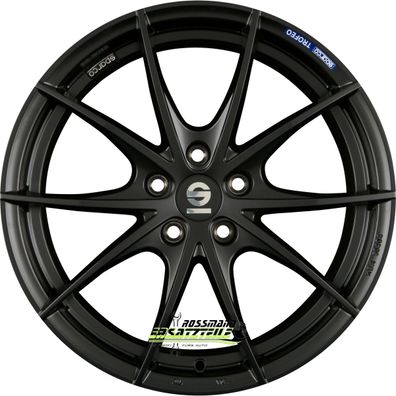 4x Sparco Trofeo 5 matt black 7.5x17 ET45 - LK5/108 ML73.1 Felge Alu