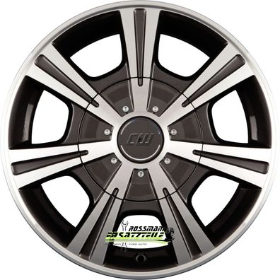 4x Borbet CH mistral anthracite polished 7.5x17 ET63 - LK5/130 ML89.1 Felge Alu