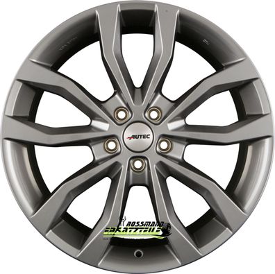 4x Autec Typ U - Uteca titansilber 8.5x19 ET48 - LK5/114.3 ML70 Felge Alu