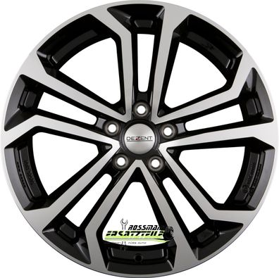 4x Dezent TA black polished 7x18 ET43 - LK5/112 ML57.1 TTA18BP43E Felgen Alufelgen