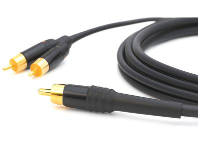 Sommercable -Onyx- Cinch-Y-Kabel für Subwoofer - Schwarz