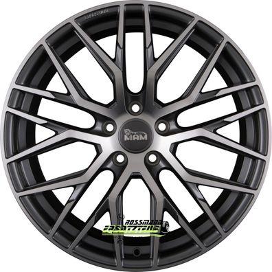 4x MAM RS4 palladium front polish 8.5x20 ET30 - LK5/112 ML72.6 Felge Alu