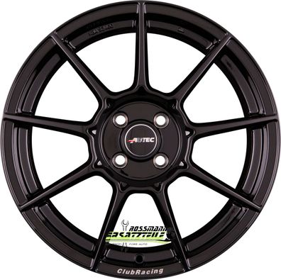 4x Autec Typ CR - ClubRacing schwarz 8.5x18 ET35 - LK5/100 ML70 Felge Alu