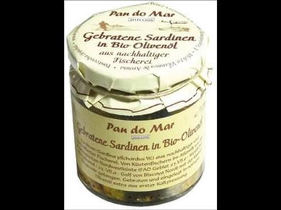 Pan do Mar 6x Gebratene Sardinen in Bio-Olivenöl 220g