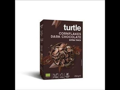 turtle 6x Chocolate Cornflakes - Dark BIO + Gluten Free 250g