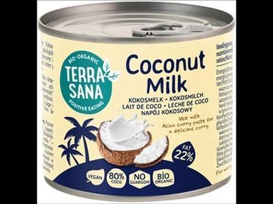 TerraSana 6x Kokosmilch 80% 200ml