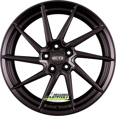 4x Dotz Spa black matt 8x18 ET48 - LK5/100 ML60.1 Felgen Alufelgen