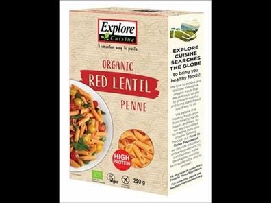 Explore Cuisine 6x Penne aus roten Linsen 250g