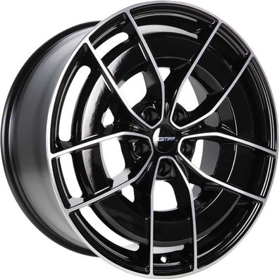 4x GMP Energia black diamond 8.5x19 ET38 - LK5/114.3 ML64.1 Felge Alu