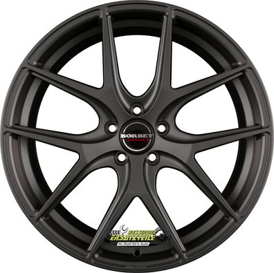 4x Borbet Y titan matt 20-Zoll 9.5x20 ET30 - LK5/112 ML66.5 Felge Alu