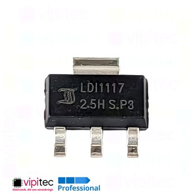 LDI1117-2.5 2,5V Spannungsregler | 3,9..10V SMD SOT-223 LDO Spannungswandler