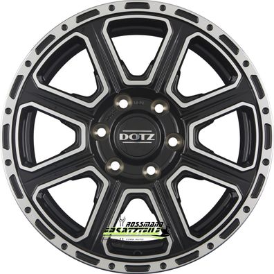 4x Dotz Kalahari black polished 8x17 ET30 - LK6/139.7 ML93.1 Felge Alu