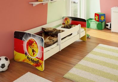 Best For Kids Kinderbett 80x160 cm mit Rausfallschutz, Matratze & Schublade, Designs