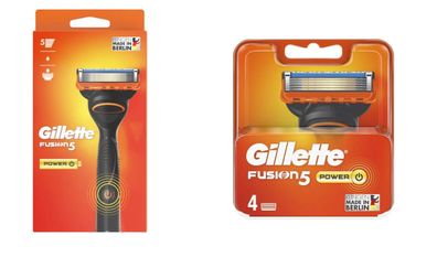 5 Gillette Fusion5 Power Rasiererklingen+l Rasierer Batteriebetrieben in OVP