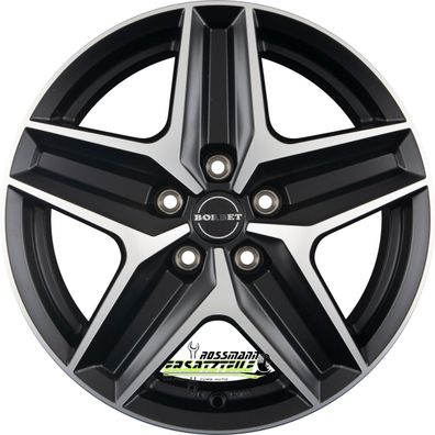 4x Borbet CWZ black polished matt 7.5x18 ET53 - LK5/118 ML71.1 Felge Alu