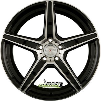 4x Axxion AX7 schwarz hochglanzpoliert 9x21 ET35 - LK5/112 ML66.6 Felge Alu