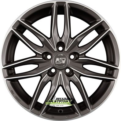 4x MSW MSW 24 gun metal polished 8x18 ET45 - LK5/114.3 ML73.1 Felge Alu