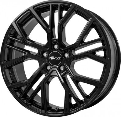 4x Brock B41 schwarz lackiert 8.5x19 ET29 - LK5/112 ML66.6 Felge Alu