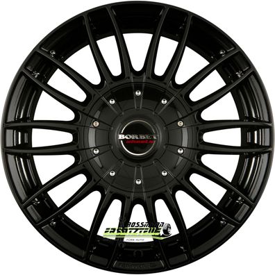 4x Borbet CW3 black glossy 7.5x17 ET63 - LK5/130 ML89.1 Felge Alu