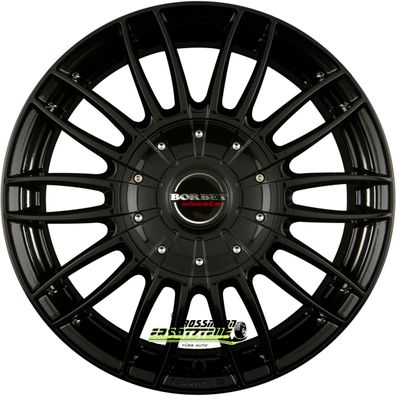 4x Borbet CW3 black glossy 7.5x17 ET35 - LK6/139.7 ML100.1 Felge Alu