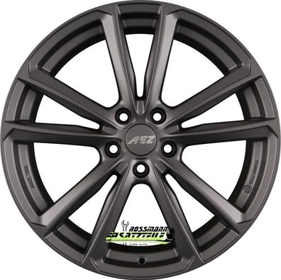 4x AEZ Tioga graphite matt 8x19 ET39 - LK5/112 ML66.6 Felge Alu