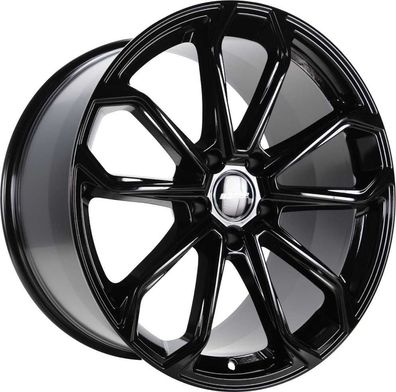 2x GMP Furiosa black glossy 10x22 ET48 - LK5/130 ML71.6 Felge Alu