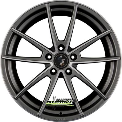 4x Etabeta Manay anthracitematt full polished 8.5x19 ET49 - LK5/112 ML78.1 Felge Alu