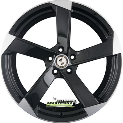 4x Etabeta Magic black shiny special edition 8x18 ET25 - LK5/112 ML66.5 Felge Alu