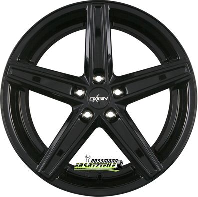 4x Oxigin 18 Concave black 7.5x19 ET51 - LK5/112 ML57.1 Felge Alu