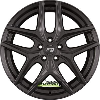 4x MSW MSW 40 gloss gun metal 7.5x19 ET42 - LK5/112 ML73.1 Felge Alu