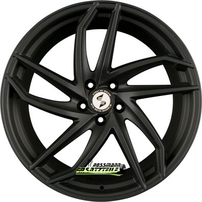 4x Etabeta Heron black matt 8.5x19 ET42 - LK5/120 ML78.1 Felge Alu
