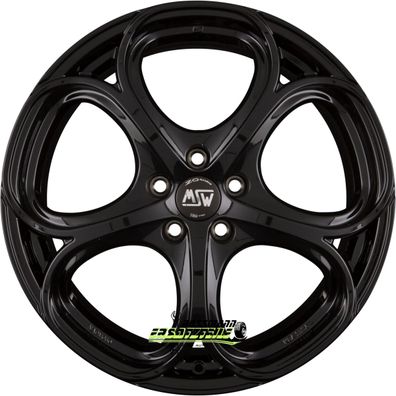 4x MSW MSW 82 gloss black 8x19 ET33 - LK5/110 ML65.06 Felge Alu