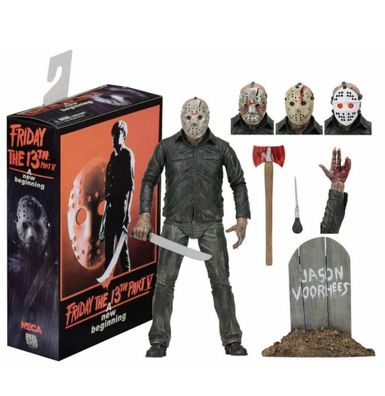 NECA Friday the 13th Part 5 Jason Voorhees 7” Ultimate Actionfigur Horror OVP