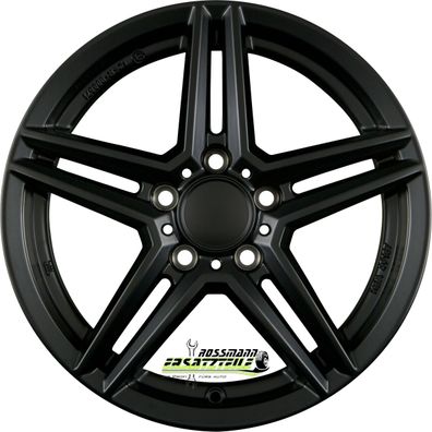 4x Rial M10X racing-schwarz 8.5x20 ET53 - LK5/112 ML66.5 Felge Alu