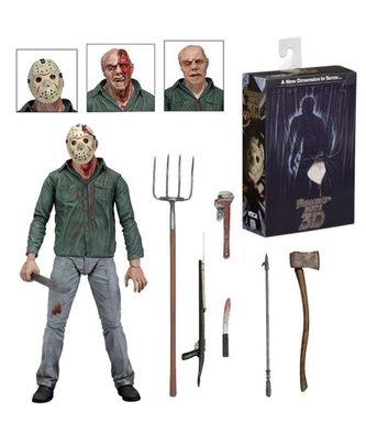 NECA Friday the 13th Part 3 Jason Voorhees 7” Ultimate Actionfigur Horror OVP