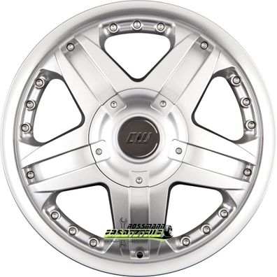 4x Borbet CWB crystal silver 8x18 ET35 - LK5/127 ML71.5 Felge Alu