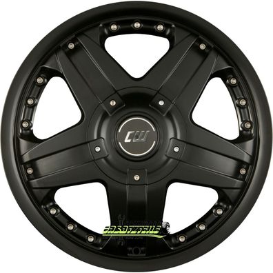 4x Borbet CWB black matt 8x18 ET50 - LK6/130 ML84.1 Felge Alu