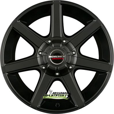 4x Borbet CWE black matt 8.5x18 ET35 - LK5/120 ML72.6 Felge Alu
