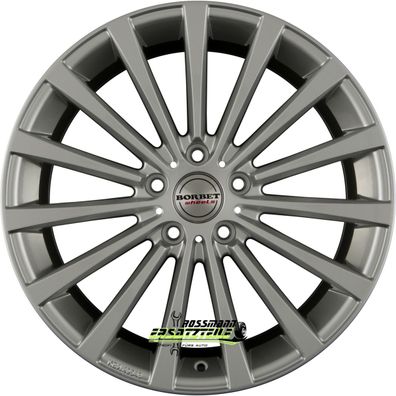 4x Borbet BLX brilliant silver 8.5x19 ET35 - LK5/112 ML72.5 Felge Alu