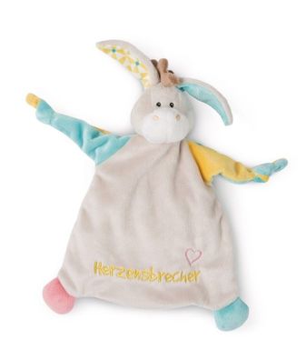 Schmusetuch Esel "Herzensbrecher", NICI, Schnuffeltuch, Babytuch, 47132