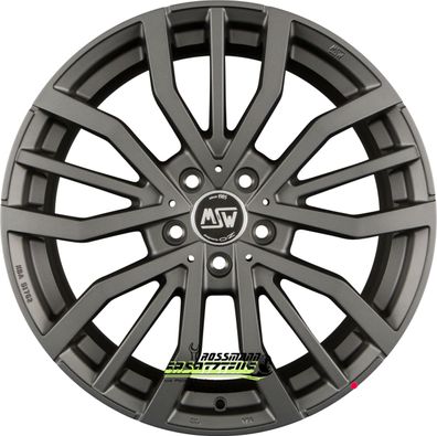 4x MSW MSW 49 matt gun metal 8x19 ET45 - LK5/114.3 ML73.1 Felge Alu